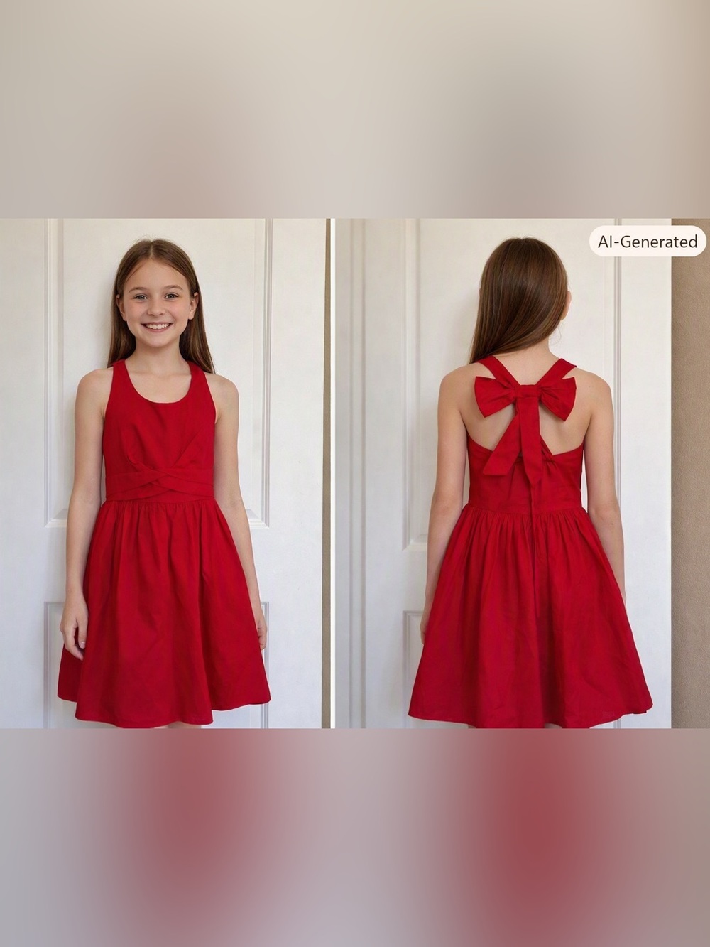 dELiA*s Vibrant Red Formal Kids Dress
